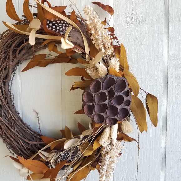 Rustic Fall Holiday Wreath - Picture 4 of 7